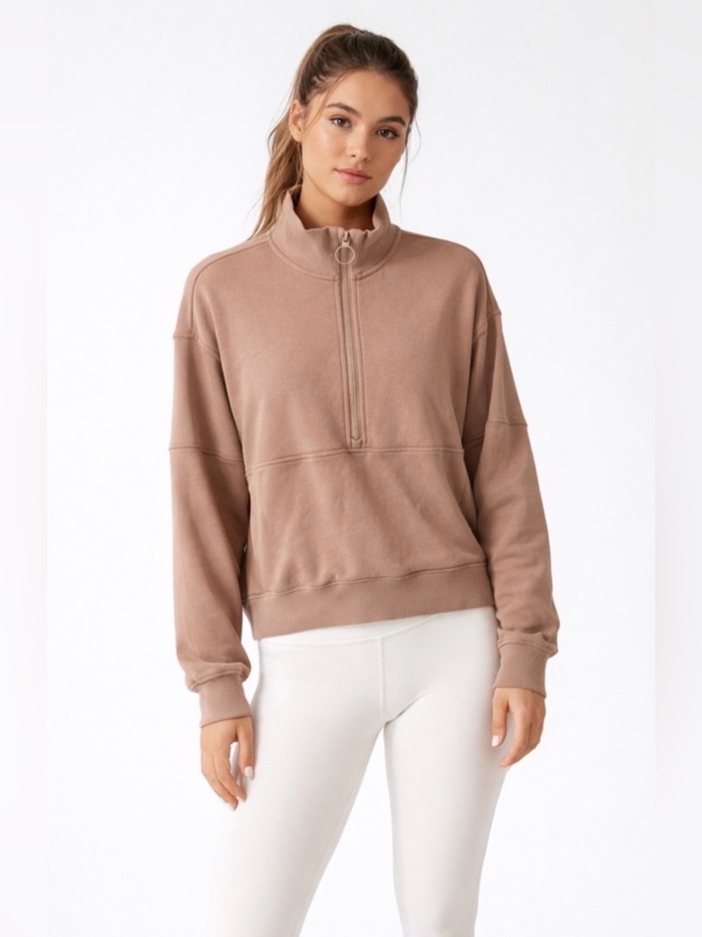 VUORI Medium M SEDONA Rib Half Zip Pullover VW2005 $128 #041
